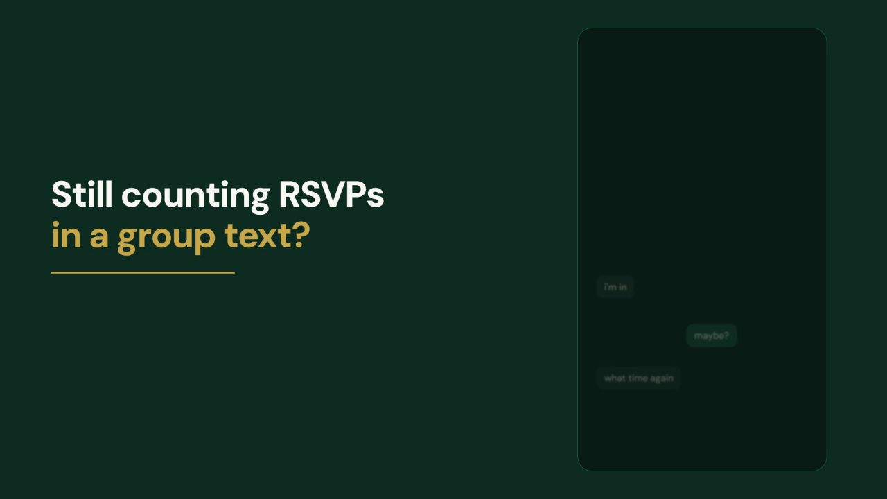 Still counting RSVPs in a group text?
